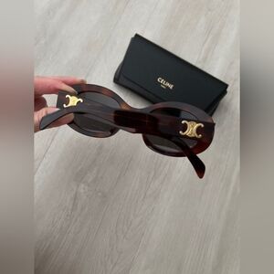 Celine Triomphe Oval Sunglasses
